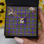 To My Beautiful Soulmate Necklace In Your Eyes I Have Found My Home Clan Adam Tartan Wishbone Dancing Necklace