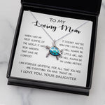 Opal Turtle Necklace - To My Loving Mom - Your Warmth Gve Me Comfort Mother's Day Gift Necklace Form Daughter