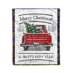 Tartan Blanket Vintage Red Truck with Christmas Tree Family Scottish Clan MacLaren plaid blanket, red plaid blanket, buffalo plaid blanket, green plaid blanket, plaid fleece blanket, blue plaid blanket, red tartan blanket, tartan plaid blanket, black and white plaid blanket, , christmas plaid blanket, orange plaid blanket, tartan plaid throw blanket, pink plaid blanket, brown plaid blanket, buffalo check blanket