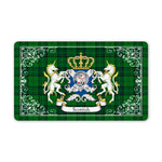 Doormat - Welcome Mat Scottish Dunbar Hunting Clan Badge Tartan Door Mat, Plaid Doormat