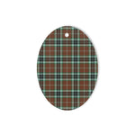 Thomson Hunting Modern Tartan Oval Ornaments, Christmas Tree Ornament, Plaid Christmas Ornaments, Ceramic Oval Christmas Tree Decoration, Tartan Oval Ornaments, Christmas Tree Ornament, Plaid Christmas Ornaments, Ceramic Oval Christmas Tree Decoration