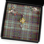 To My Beautiful Soulmate Sunflower Necklace In Your Eyes I Have Found My Home Clan MacAndrew Tartan Jewelry For Girlfriend, Tartan Sunflower Pendant Necklace, Scottish Tartan Jewelry, valentine necklace, necklace girlfriend, necklace for wife, cute necklaces for girlfriend, jewelry for girlfriend, to my soulmate necklace, to my future wife necklace