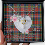 Gift For My Beautiful Girlfriend Necklace Valentine Necklace Clan MacPherson Ancient Tartan Cross Dancing Necklace Scottish Tartan Jewelry