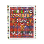 Personalized Gift Tartan Plaid Blanket Clan MacRae Ancient With Christmas Cookie Baking Crew Christmas Gift Blanket, Plaid Blanket, Christmas Fleece Blanket, Christmas Blanket, Tartan Blanket, Scottish Blanket, Scotland Blanket, Family Name Blanket, Custom Blanket, Personalized Blanket