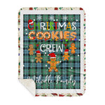 Personalized Gift Tartan Plaid Blanket Clan Melville Hunting With Christmas Cookie Baking Crew Christmas Gift Sherpa Blanket, tartan sherpa blanket,buffalo plaid sherpa blanket,christmas sherpa blanket,Christmas Throw Blanket,green plaid sherpa blanket,green sherpa blanket