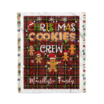 Personalized Gift Tartan Plaid Blanket Clan MacAlister of Skye With Christmas Cookie Baking Crew Christmas Gift Blanket, Plaid Blanket, Christmas Fleece Blanket, Christmas Blanket, Tartan Blanket, Scottish Blanket, Scotland Blanket, Family Name Blanket, Custom Blanket, Personalized Blanket
