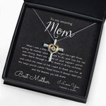 To My Mom Necklace, To My Beautiful Mom Necklace, Mother's Day Gift For Mom From Son, Thank You Mom, Mother's Day Cross Necklace
