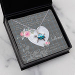 Sea Turtle Necklace Gift for My Beautiful Girlfriend Valentines Necklace Clan Gladstone Hunting Tartan Blue Turtle Necklace