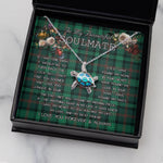 Sea Turtle Necklace To My Beautiful Soulmate Necklace In Your Eyes I Have Found My Home Clan Ross Hunting Modern Tartan Blue Turtle Necklace
