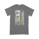Scotstee Shop - Vintage USA Flag Motorcross Dirt Bike Grandpa Silhouette 4th Of July Shirt