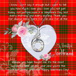 Rising Phoenix Necklace - Valentine Necklace Clan Cameron Modern Tartan Gift for Girlfriend, Gift for My Wife Rising Phoenix Necklace