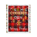 Personalized Gift Tartan Plaid Blanket Clan Wemyss With Christmas Cookie Baking Crew Christmas Gift Blanket, Plaid Blanket, Christmas Fleece Blanket, Christmas Blanket, Tartan Blanket, Scottish Blanket, Scotland Blanket, Family Name Blanket, Custom Blanket, Personalized Blanket