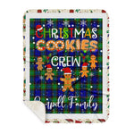 Personalized Gift Tartan Plaid Blanket Clan Sempill With Christmas Cookie Baking Crew Christmas Gift Sherpa Blanket, tartan sherpa blanket,buffalo plaid sherpa blanket,christmas sherpa blanket,Christmas Throw Blanket,green plaid sherpa blanket,green sherpa blanket