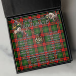 To My Beautiful Soulmate Necklace In Your Eyes I Have Found My Home Clan Blackstock Tartan Crown Pendant Necklace