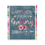 Scotstee Shop - Fleece Blanket - Grammy Mother's Day Gifts Happiness Is Being A Grammy Gifts Fleece Blanket