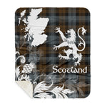 Sherpa Blanket - Tartan Blanket Thistle and Lion Scottish Clan BlackWatch Weathered Plaid Blanket, plaid sherpa blanket queen,purple sherpa blanket,queen sherpa blanket,queen size sherpa blanket,red sherpa blanket,scottish tartan blankets,sherpa blanket,sherpa christmas blanket