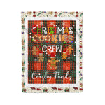 Personalized Gift Tartan Plaid Blanket Clan Crosby With Christmas Cookie Baking Crew Christmas Gift Blanket, Plaid Blanket, Christmas Fleece Blanket, Christmas Blanket, Tartan Blanket, Scottish Blanket, Scotland Blanket, Family Name Blanket, Custom Blanket, Personalized Blanket