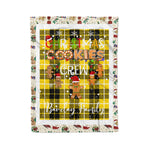 Personalized Gift Tartan Plaid Blanket Clan Barclay With Christmas Cookie Baking Crew Christmas Gift Blanket, Plaid Blanket, Christmas Fleece Blanket, Christmas Blanket, Tartan Blanket, Scottish Blanket, Scotland Blanket, Family Name Blanket, Custom Blanket, Personalized Blanket