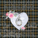 Rising Phoenix Necklace - Valentine Necklace Clan Farquharson Weathered Tartan Gift for Girlfriend, Gift for My Wife Rising Phoenix Necklace