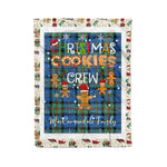 Personalized Gift Tartan Plaid Blanket Clan MacCorquodale With Christmas Cookie Baking Crew Christmas Gift Blanket, Plaid Blanket, Christmas Fleece Blanket, Christmas Blanket, Tartan Blanket, Scottish Blanket, Scotland Blanket, Family Name Blanket, Custom Blanket, Personalized Blanket