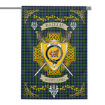 House Flag - Baillie Hunting Irish Shield Celtic Cross Tartan Garden Flag St Patrick's Day Garden Flag