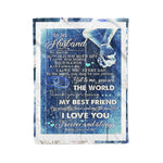 Scotstee Shop - Personalized Gift To My Husband Forever and Always Love You Gift Fleece Blanket