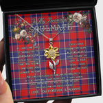To My Beautiful Soulmate Sunflower Necklace In Your Eyes I Have Found My Home Clan Wishart Tartan Jewelry For Girlfriend
