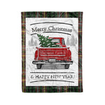Tartan Blanket Vintage Red Truck with Christmas Tree Family Scottish Clan Buchanan Hunting plaid blanket, red plaid blanket, buffalo plaid blanket, green plaid blanket, plaid fleece blanket, blue plaid blanket, red tartan blanket, tartan plaid blanket, black and white plaid blanket, , christmas plaid blanket, orange plaid blanket, tartan plaid throw blanket, pink plaid blanket, brown plaid blanket, buffalo check blanket