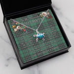 Sea Turtle Necklace To My Beautiful Soulmate Necklace In Your Eyes I Have Found My Home Clan MacLean Tartan Blue Turtle Necklace