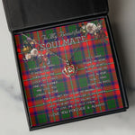 To My Beautiful Soulmate Necklace In Your Eyes I Have Found My Home Clan Roxburgh Tartan Crown Pendant Necklace