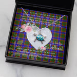 Sea Turtle Necklace Gift for My Beautiful Girlfriend Valentines Necklace Clan Adam Tartan Blue Turtle Necklace