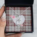 Rising Phoenix Necklace - Valentine Necklace Clan Clayton Tartan Gift for Girlfriend, Gift for My Wife Rising Phoenix Necklace