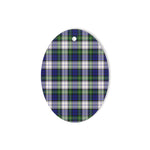 Gordon Dress Modern Tartan Oval Ornaments, Christmas Tree Ornament, Plaid Christmas Ornaments, Ceramic Oval Christmas Tree Decoration, Tartan Oval Ornaments, Christmas Tree Ornament, Plaid Christmas Ornaments, Ceramic Oval Christmas Tree Decoration