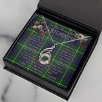To My Beautiful Soulmate Necklace In Your Eyes I Have Found My Home Clan MacIntyre Hunting Modern Tartan Rising Phoenix Necklace
