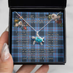 Sea Turtle Necklace To My Beautiful Soulmate Necklace In Your Eyes I Have Found My Home Clan MacNeill Of Barra Blue Tartan Blue Turtle Necklace, Valentine Necklace Gift for Girlfriend Clan Mitchell Ancient Tartan Sunflower Pendant Necklace, Scottish Tartan Jewelry, valentine necklace, necklace girlfriend, necklace for wife, cute necklaces for girlfriend, jewelry for girlfriend, to my soulmate necklace, to my future wife necklace