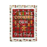 Personalized Gift Tartan Plaid Blanket Clan Grant Weathered With Christmas Cookie Baking Crew Christmas Gift Blanket, Plaid Blanket, Christmas Fleece Blanket, Christmas Blanket, Tartan Blanket, Scottish Blanket, Scotland Blanket, Family Name Blanket, Custom Blanket, Personalized Blanket