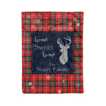 Scotstee Shop Tartan Plaid Christmas Fleece Blankets Clan Stuart of Bute Plaid Blanket