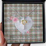 Gift For My Beautiful Girlfriend Necklace Valentine Necklace Clan Grant of Auchnarrow Tartan Cross Dancing Necklace Scottish Tartan Jewelry