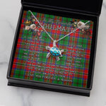 Sea Turtle Necklace To My Beautiful Soulmate Necklace In Your Eyes I Have Found My Home Clan McCulloch Tartan Blue Turtle Necklace