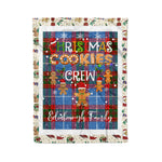 Products Personalized Gift Tartan Plaid Blanket Clan Edinburgh With Christmas Cookie Baking Crew Christmas Gift Blanket, Plaid Blanket, Christmas Fleece Blanket, Christmas Blanket, Tartan Blanket, Scottish Blanket, Scotland Blanket, Family Name Blanket, Custom Blanket, Personalized Blanket