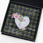 Gift For My Beautiful Girlfriend Necklace Valentine Necklace Clan Colquhoun Modern Tartan Cross Dancing Necklace Scottish Tartan Jewelry