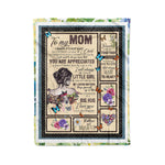 Scotstee Shop - Fleece Blanket - My Mom I Know Its Not Easy Fleece Blanket