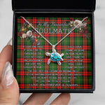 Sea Turtle Necklace To My Beautiful Soulmate Necklace In Your Eyes I Have Found My Home Clan Blackstock Tartan Blue Turtle Necklace, Valentine Necklace Gift for Girlfriend Clan Mitchell Ancient Tartan Sunflower Pendant Necklace, Scottish Tartan Jewelry, valentine necklace, necklace girlfriend, necklace for wife, cute necklaces for girlfriend, jewelry for girlfriend, to my soulmate necklace, to my future wife necklace