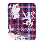Sherpa Blanket - Tartan Blanket Thistle and Lion Scottish Clan Laing of Archiestown Plaid Blanket, plaid sherpa blanket queen,purple sherpa blanket,queen sherpa blanket,queen size sherpa blanket,red sherpa blanket,scottish tartan blankets,sherpa blanket,sherpa christmas blanket