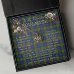 To My Beautiful Soulmate Necklace In Your Eyes I Have Found My Home Clan Gunn Modern Tartan Crown Pendant Necklace