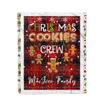 Personalized Gift Tartan Plaid Blanket Clan MacIver With Christmas Cookie Baking Crew Christmas Gift Blanket, Plaid Blanket, Christmas Fleece Blanket, Christmas Blanket, Tartan Blanket, Scottish Blanket, Scotland Blanket, Family Name Blanket, Custom Blanket, Personalized Blanket