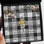 To My Beautiful Soulmate Sunflower Necklace In Your Eyes I Have Found My Home Clan MacFarlane Black & White Tartan Jewelry For Girlfriend