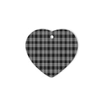 Troup Tartan Heart Ornaments, Christmas Tree Ornament, Plaid Christmas Ornaments, Ceramic Heart Christmas Tree Decoration, Christmas Ornament, Plaid Ornament, Tartan Ornament, Buffalo Plaid Ornament