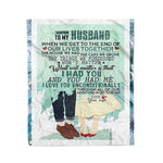 Scotstee Shop - Personalized Gift Quote For Husband When We Get To The End Family Gifts Fleece Blanket