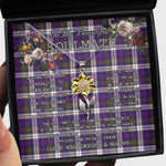 To My Beautiful Soulmate Sunflower Necklace In Your Eyes I Have Found My Home Clan MacDonald Dress Modern Tartan Jewelry For Girlfriend